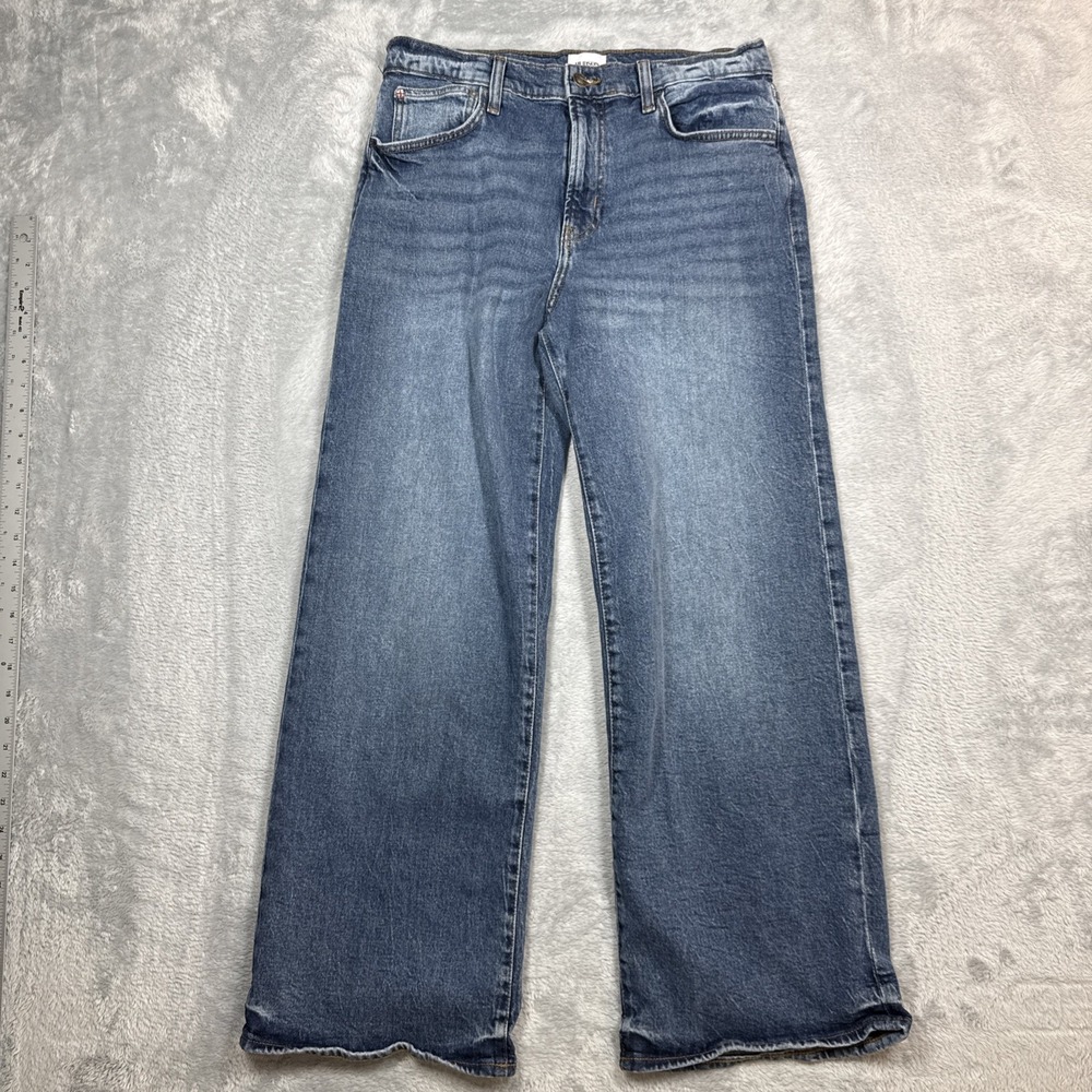 Hudson Jeans Rosalie High Rise Wide Leg Women's 30 Blue Medium Wash